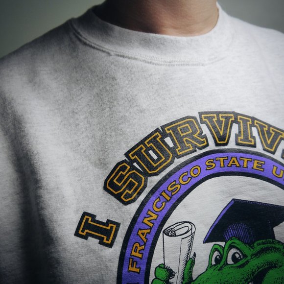 VINTAGE Oversized Crewneck Sweater | Size M - Picture 3 of 7
